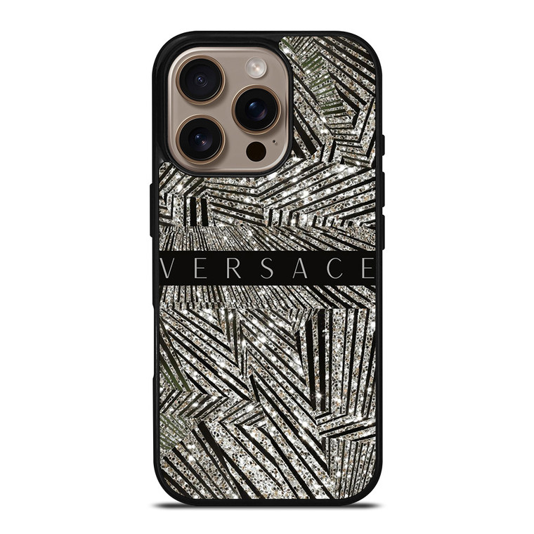 VERSACE LOGO MIRROR COLLAGE iPhone 16 Pro Case Cover