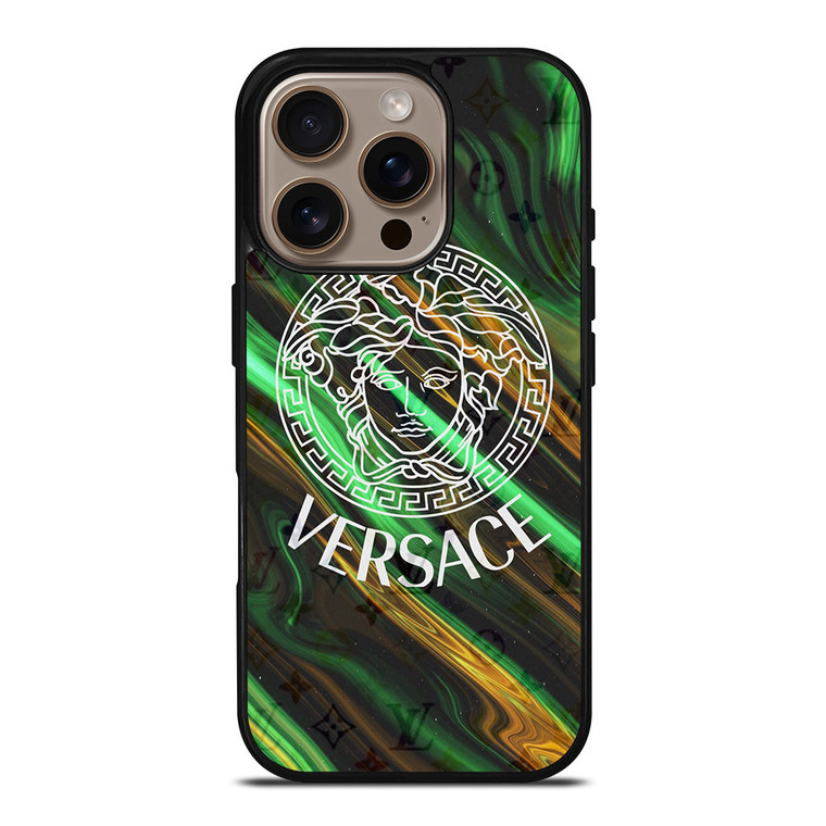 VERSACE LOUIS VUITTON LV LOGO iPhone 16 Pro Case Cover