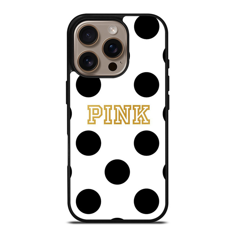 VICTORIA S SECRET PINK POLKADOTS iPhone 16 Pro Case Cover