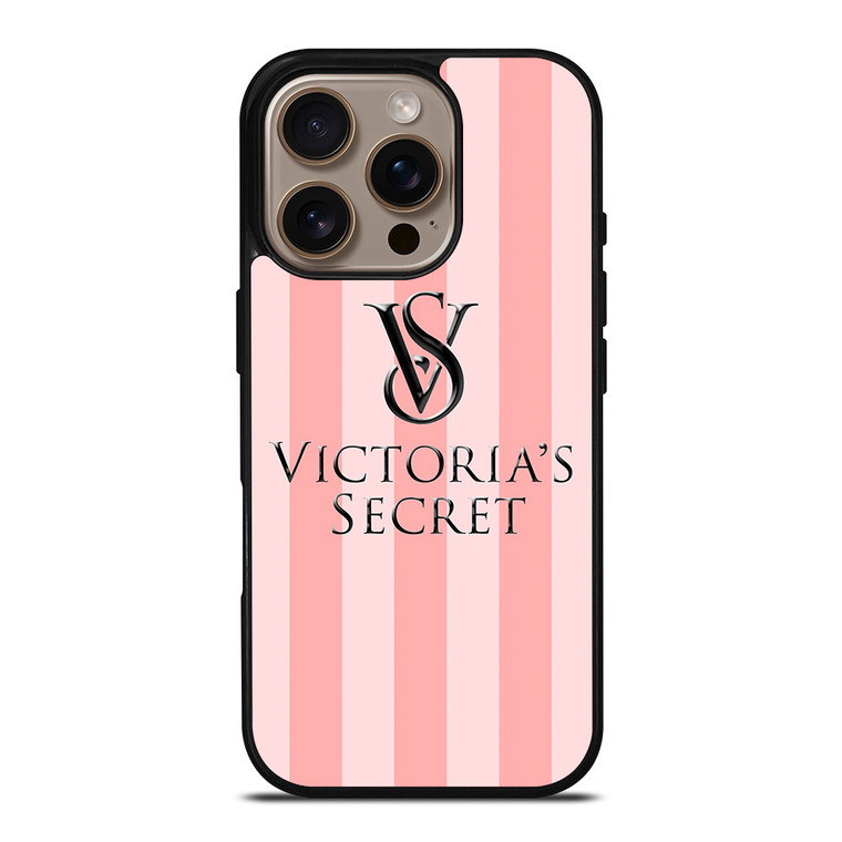 VICTORIA'S SECRET PINK STRIPES iPhone 16 Pro Case Cover VICTORIA'S SECRET PINK STRIPES iPhone 16 Pro Case Cover
