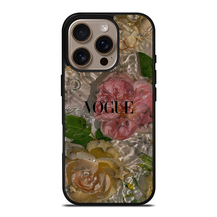 VOGUE FASHION LOGO FLOWER iPhone 16 Pro Case Cover