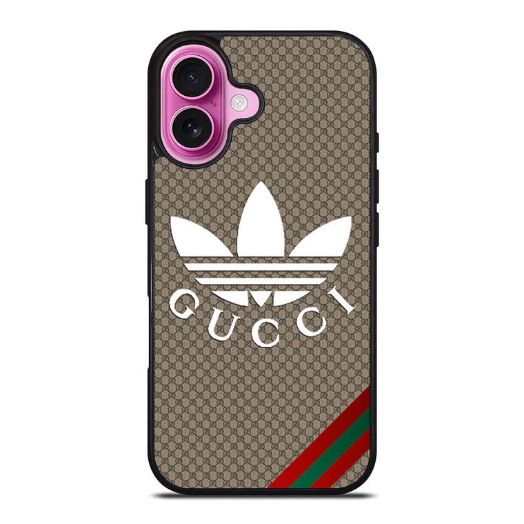 ADIDAS X GUCCI STRIPE iPhone 16 Plus Case Cover