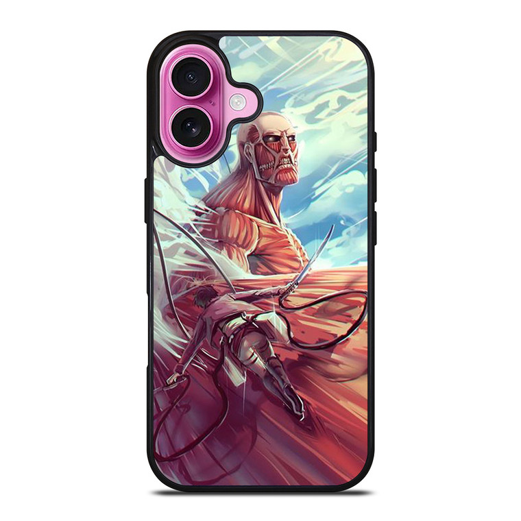 ATTACK ON TITAN COLOSSAL iPhone 16 Plus Case Cover