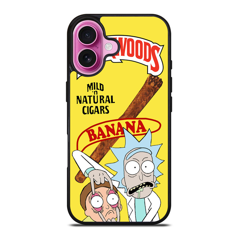 BACKWOODS CIGARS BANANA RICK AND MORTY iPhone 16 Plus Case Cover