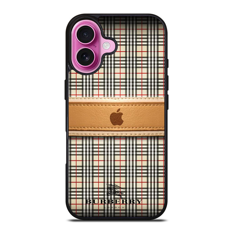 BURBERRY APPLE LOGO iPhone 16 Plus Case Cover