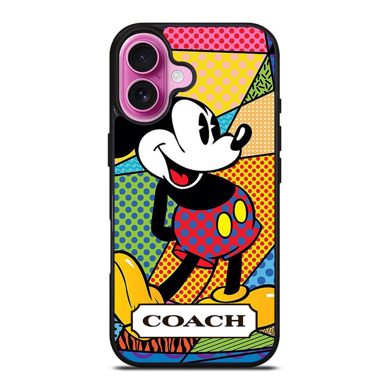 COACH NEW YORK MICKEY MOUSE ROMERO BRITTO iPhone 16 Plus Case Cover