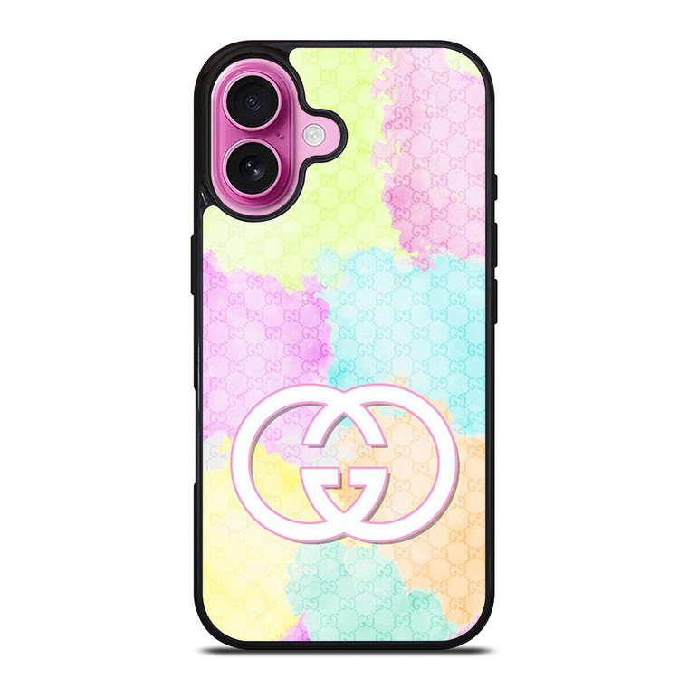 GUCCI LOGO COLORFULPATTERN ICON iPhone 16 Plus Case Cover