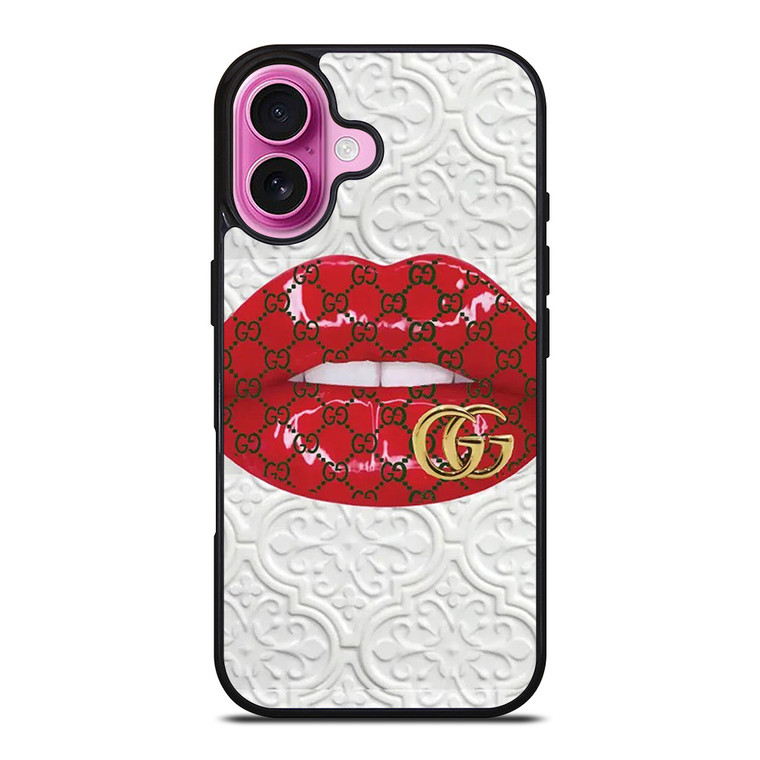 GUCCI LOGO LIPS ICON iPhone 16 Plus Case Cover