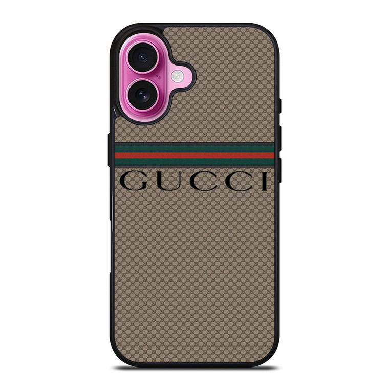 GUCCI PATTERN STRIPE iPhone 16 Plus Case Cover