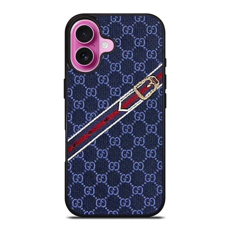 GUCCI TIE PATTERN iPhone 16 Plus Case Cover