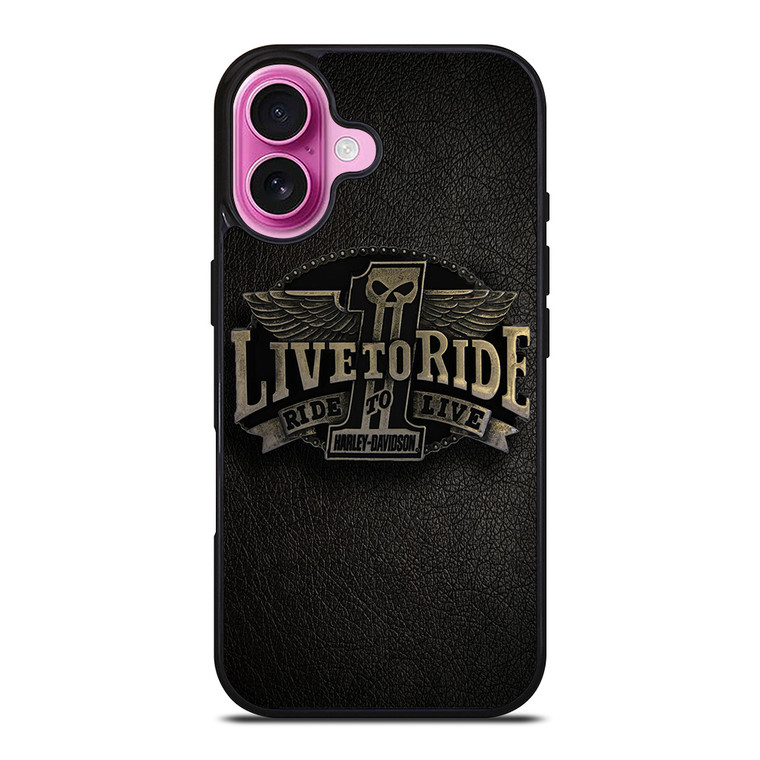 HARLEY DAVIDSON LIVE TO RIDE iPhone 16 Plus Case Cover