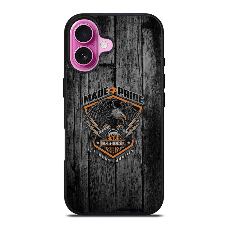 HARLEY DAVIDSON MADE WITH PRIDE iPhone 16 Plus Case Cover HARLEY DAVIDSON MADE WITH PRIDE iPhone 16 Plus Case Cover