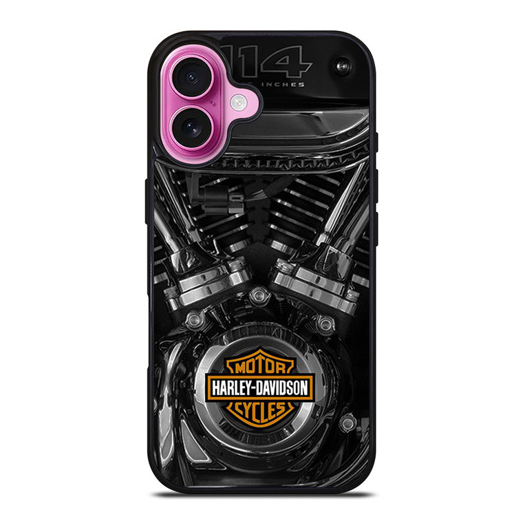 HARLEY DAVIDSON MOTORCYCLES LOGO ENGINE iPhone 16 Plus Case Cover