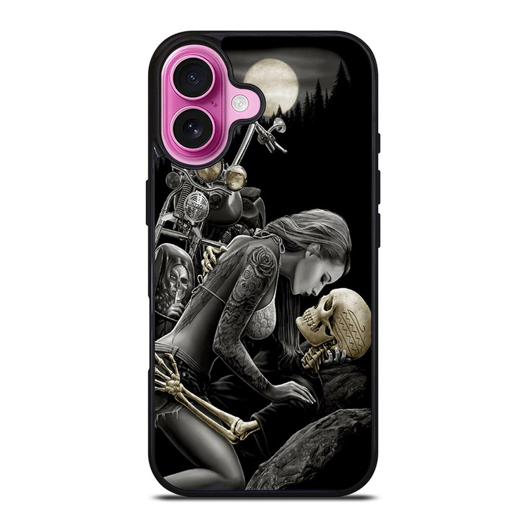 HARLEY DAVIDSON RIDER SKULL iPhone 16 Plus Case Cover