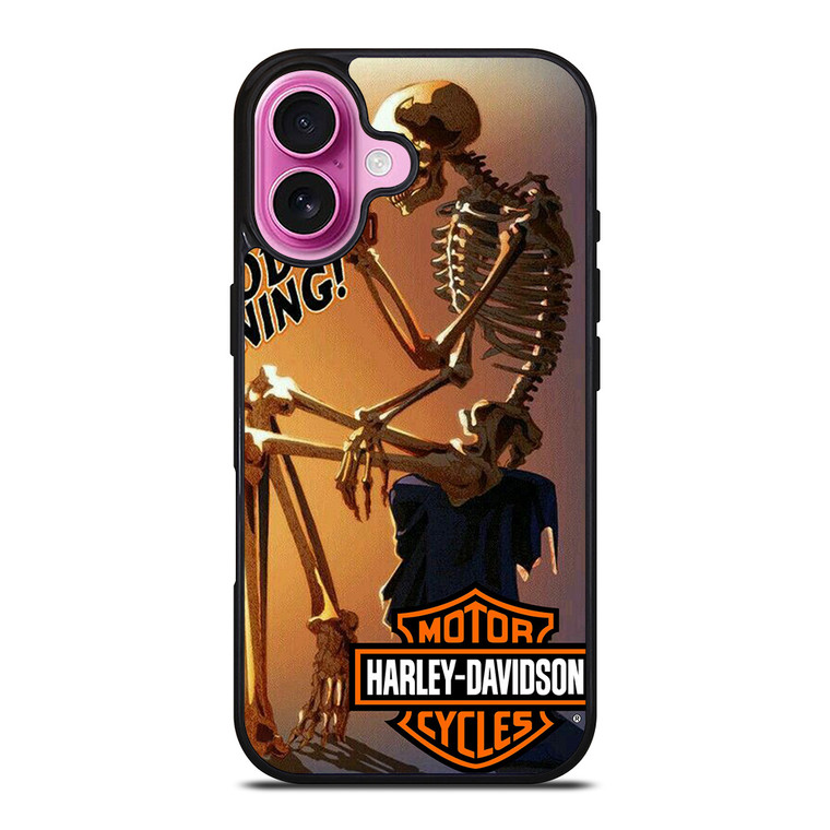 HARLEY DAVIDSON SKULL GOOD MORNING iPhone 16 Plus Case Cover HARLEY DAVIDSON SKULL GOOD MORNING iPhone 16 Plus Case Cover