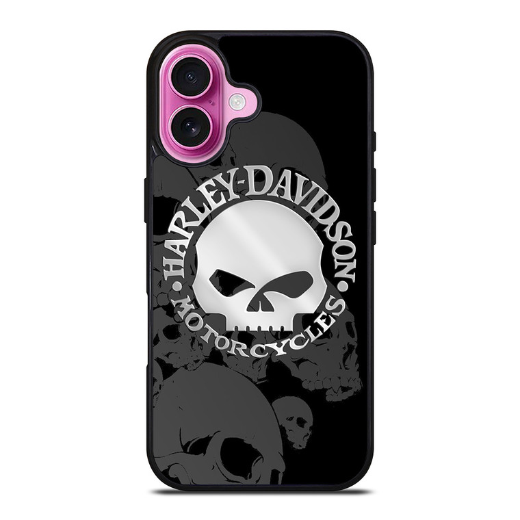 HARLEY DAVIDSON SKULL LOGO 2 iPhone 16 Plus Case Cover HARLEY DAVIDSON SKULL LOGO 2 iPhone 16 Plus Case Cover