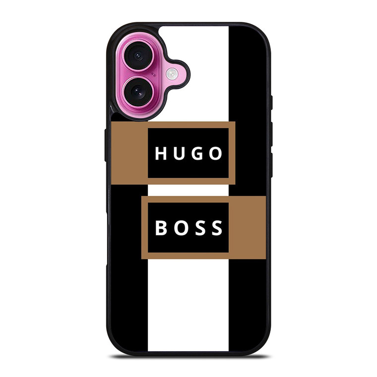 HUGO BOSS LOGO GOLD iPhone 16 Plus Case Cover HUGO BOSS LOGO GOLD iPhone 16 Plus Case Cover