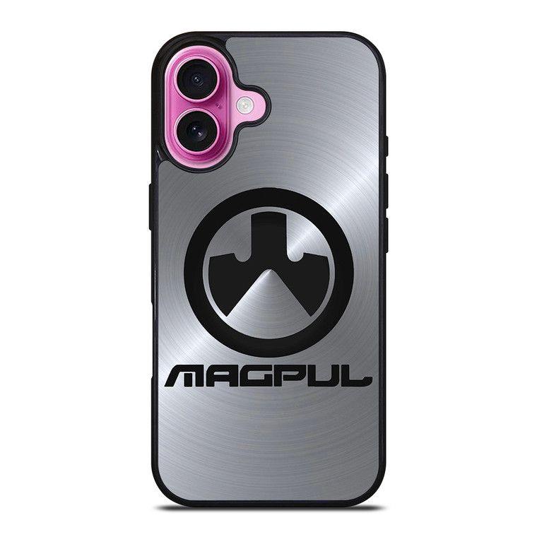 MAGPULL SILVER LOGO iPhone 16 Plus Case Cover MAGPULL SILVER LOGO iPhone 16 Plus Case Cover