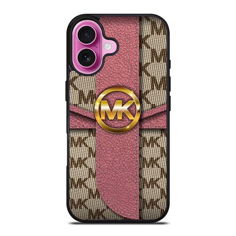 MICHAEL KORS MK LOGO PINK BAG iPhone 16 Plus Case Cover MICHAEL KORS MK LOGO PINK BAG iPhone 16 Plus Case Cover