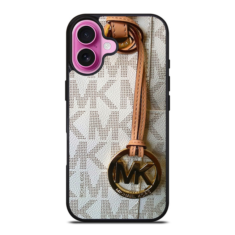 MICHAEL KORS MK WHITE iPhone 16 Plus Case Cover MICHAEL KORS MK WHITE iPhone 16 Plus Case Cover