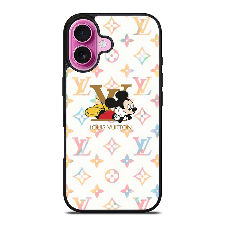 MICKEY MOUSE KID LOUIS VUITTON LV LOGO iPhone 16 Plus Case Cover MICKEY MOUSE KID LOUIS VUITTON LV LOGO iPhone 16 Plus Case Cover