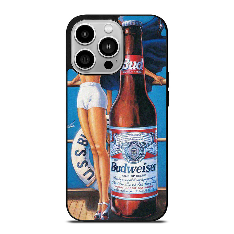 BUDWEISER BEER SEXY LADY  iPhone 14 Pro Case Cover