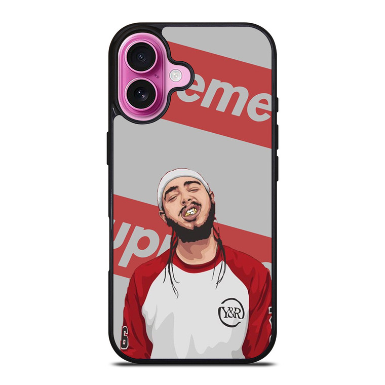 POST MALONE SUPREME iPhone 16 Plus Case Cover POST MALONE SUPREME iPhone 16 Plus Case Cover
