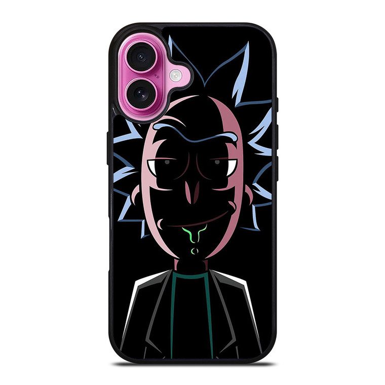 RICK AND MORTY FACE CARTOON SERIES iPhone 16 Plus Case Cover RICK AND MORTY FACE CARTOON SERIES iPhone 16 Plus Case Cover