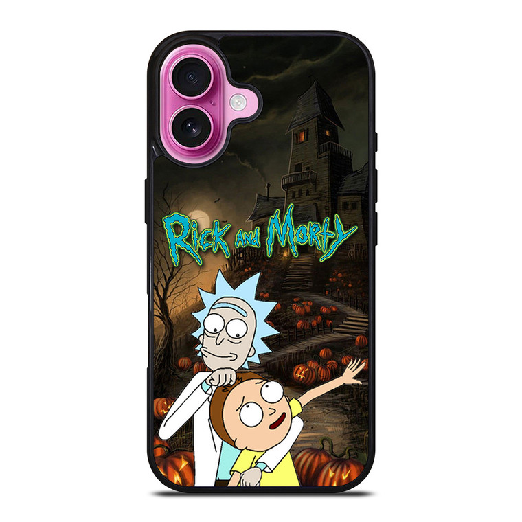 RICK AND MORTY HAPPY HALLOWEEN iPhone 16 Plus Case Cover RICK AND MORTY HAPPY HALLOWEEN iPhone 16 Plus Case Cover