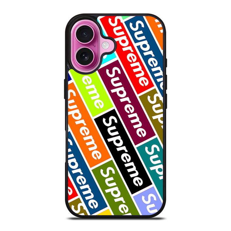 SUPREME COLORFULL iPhone 16 Plus Case Cover