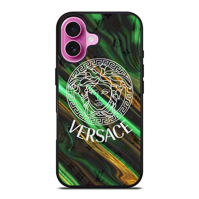VERSACE LOUIS VUITTON LV LOGO iPhone 16 Plus Case Cover