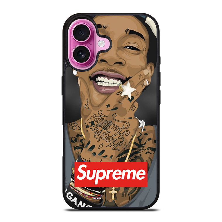 WIZ KHALIIFA X SUPREME iPhone 16 Plus Case Cover