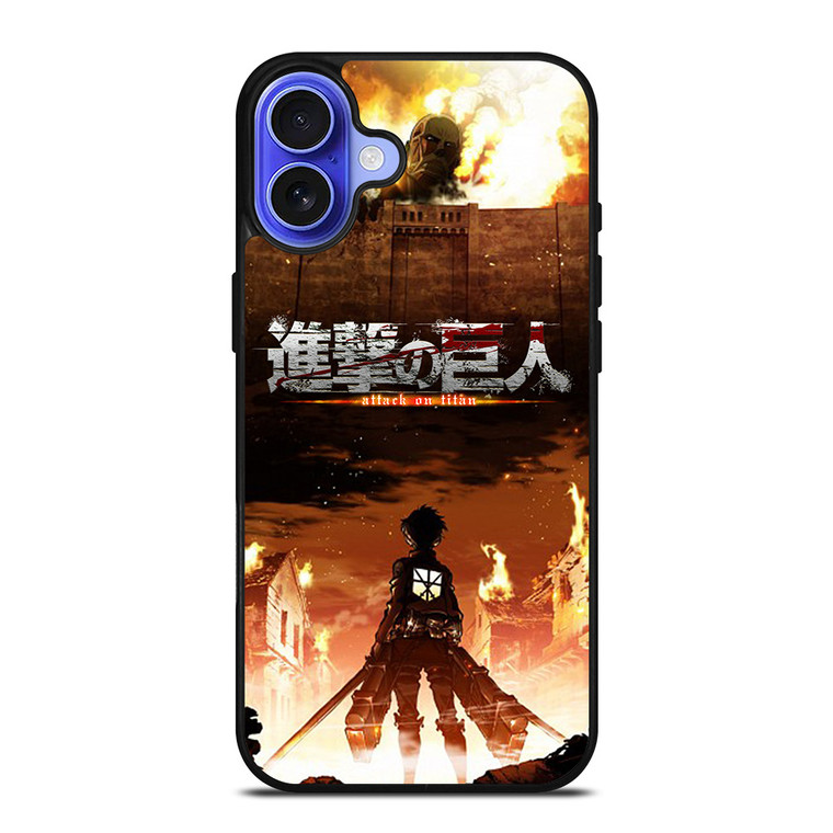 ATTACK ON TITAN COVER ANIME iPhone 16 Case Cover