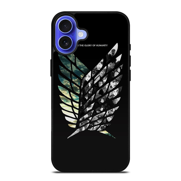 ATTACK ON TITAN SYMBOL CHARACTER iPhone 16 Case Cover
