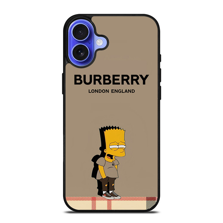 BART SIMPSON BURBERRY LONDONG iPhone 16 Case Cover