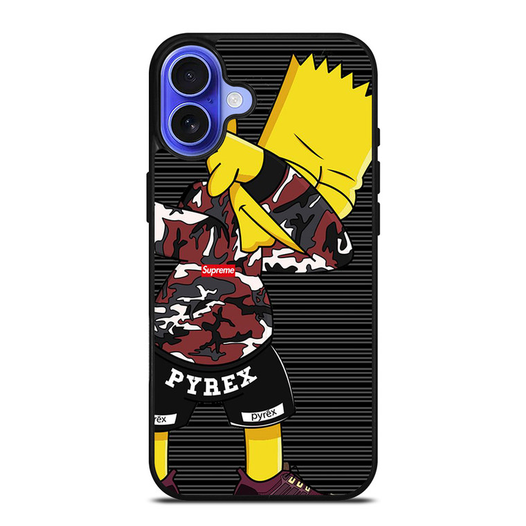 BART SIMPSON SUPREME CAMO DAB iPhone 16 Case Cover
