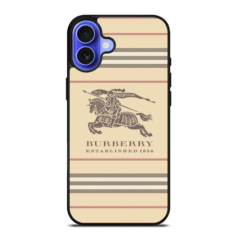 BURBERRY LOGO ICON PATTERN iPhone 16 Case Cover