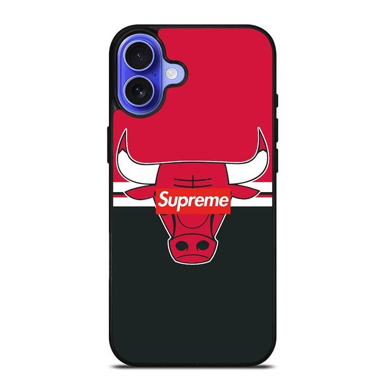 CHICAGO BULLS SUPREME LOGO iPhone 16 Case Cover