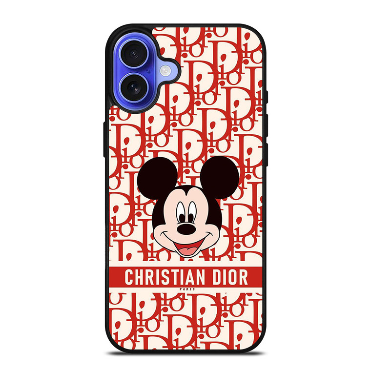 CHRISTIAN DIOR MICKEY MOUSE iPhone 16 Case Cover