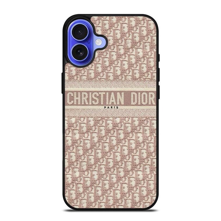 CHRISTIAN DIOR PARIS LOGO PATTERN 2 iPhone 16 Case Cover