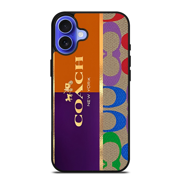 COACH NEW YORK LOGO EMBLEM iPhone 16 Case Cover COACH NEW YORK LOGO EMBLEM iPhone 16 Case Cover