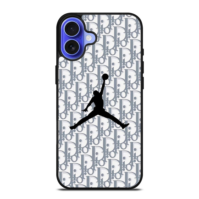 DIOR X AIR JORDAN LOGO iPhone 16 Case Cover