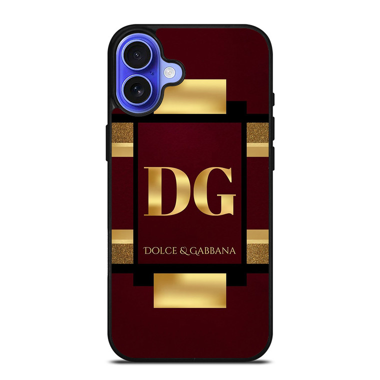 DOLCE AND GABBANA LOGO RED iPhone 16 Case Cover