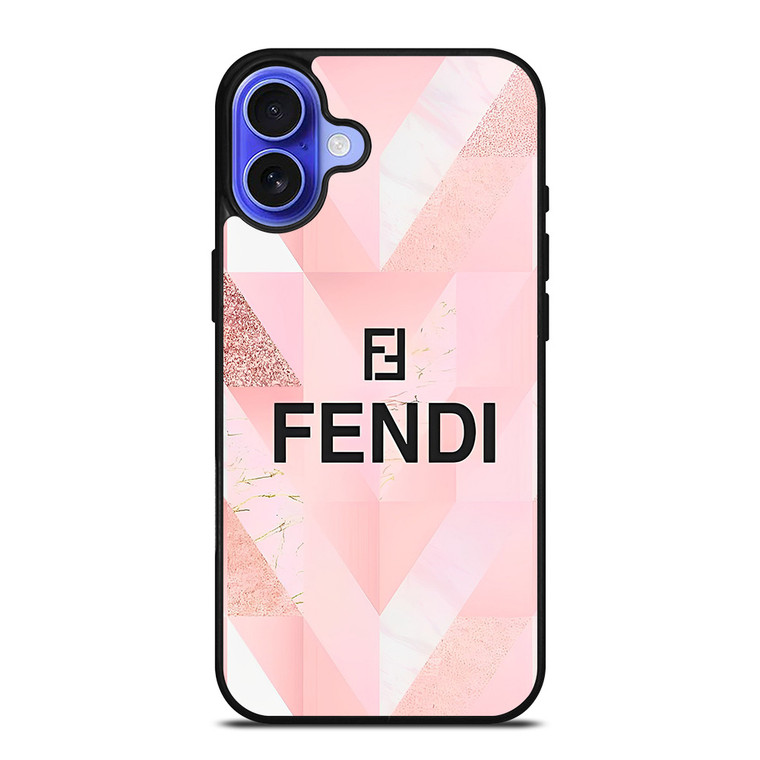 FENDI LOGO PINK iPhone 16 Case Cover FENDI LOGO PINK iPhone 16 Case Cover