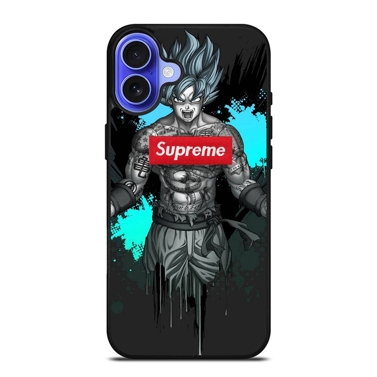 GOKU SUPREME SPLASH PAINT EFFECT iPhone 16 Case Cover
