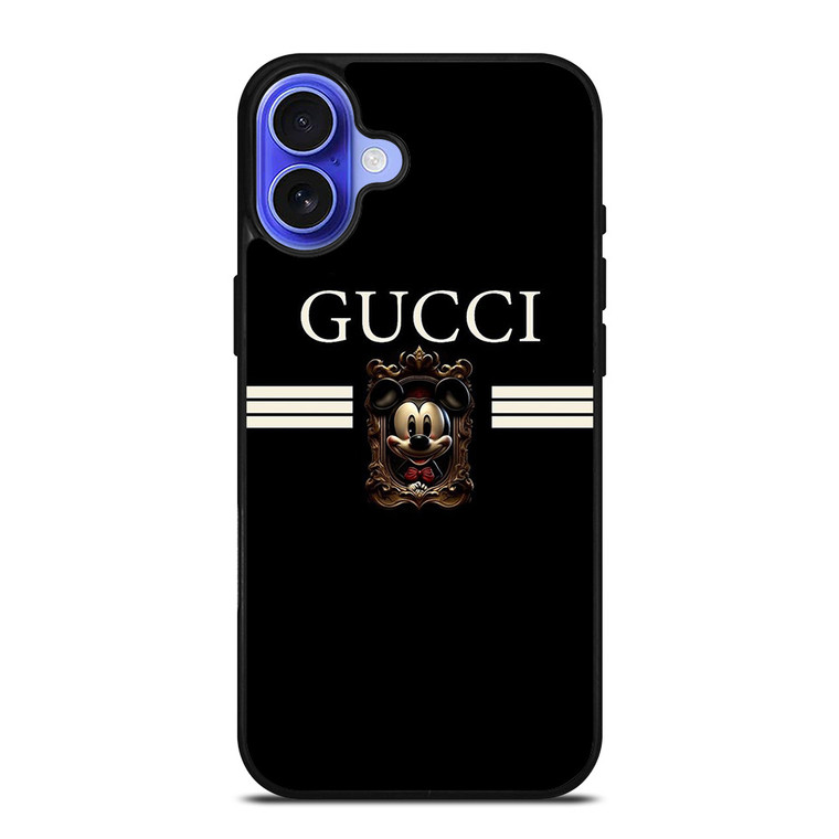 GUCCI LOGO DISNEY MICKEY MOUSE iPhone 16 Case Cover GUCCI LOGO DISNEY MICKEY MOUSE iPhone 16 Case Cover