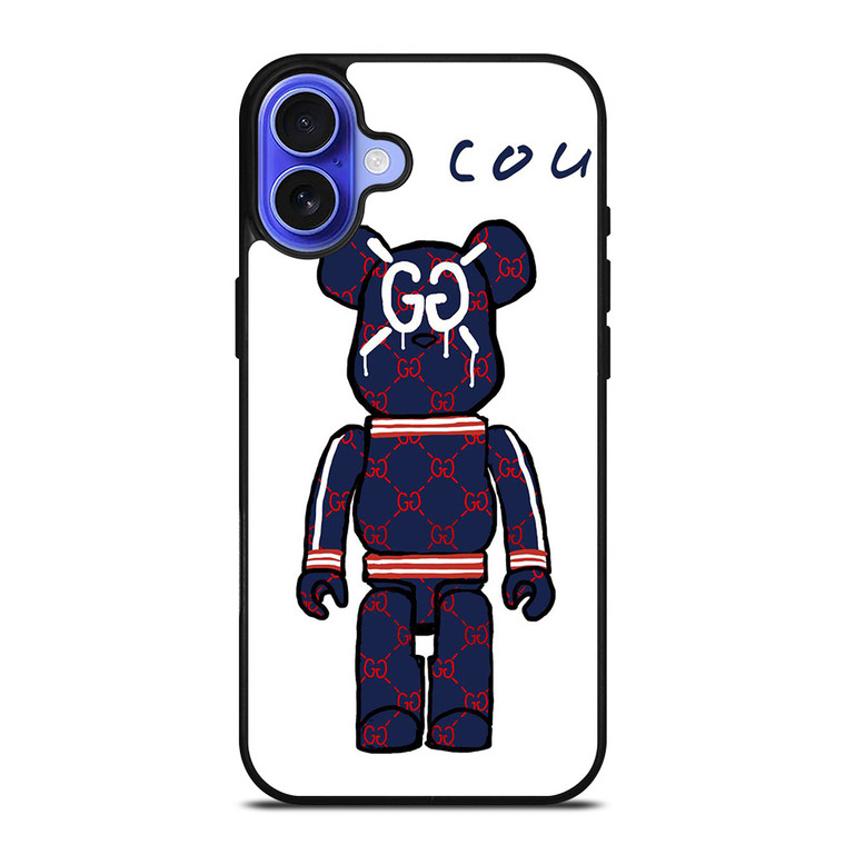 GUCCI LOGO X KAWS BEAR ICON iPhone 16 Case Cover