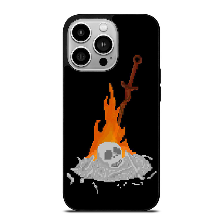 DARK SOULS BONFIRE 8 BIT  iPhone 14 Pro Case Cover