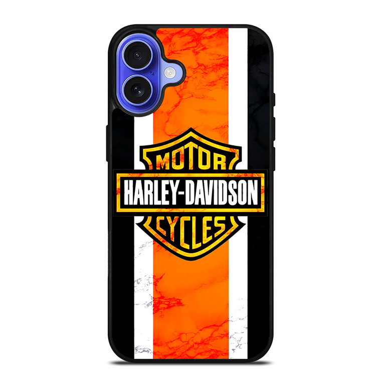 HARLEY DAVIDSON MARBLE LOGO iPhone 16 Case Cover
