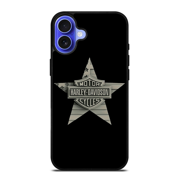 HARLEY DAVIDSON WOODEN STAR LOGO iPhone 16 Case Cover